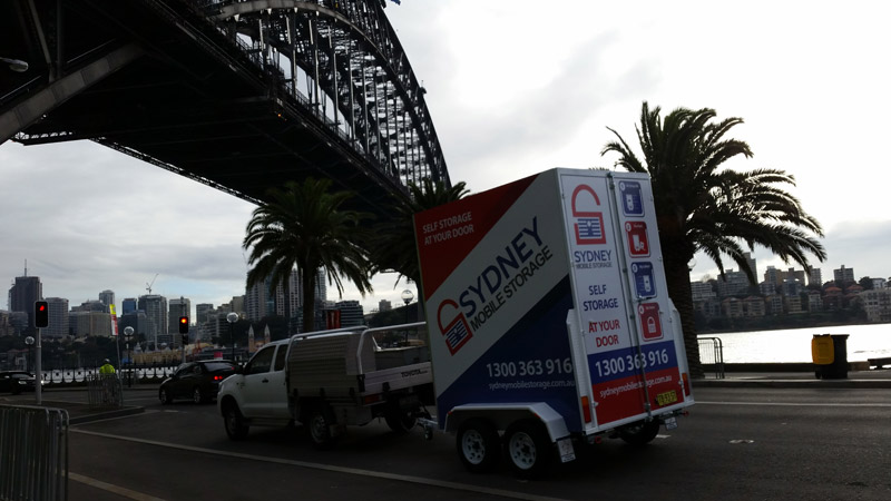 Mobile Storage Box Under The Sydney Harbor Bridge